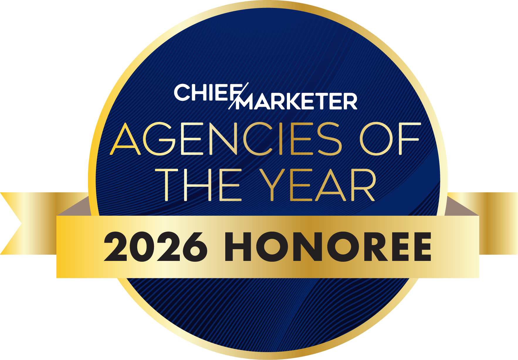 Chief Marketer Agencies of the Year 2026 Award Badge